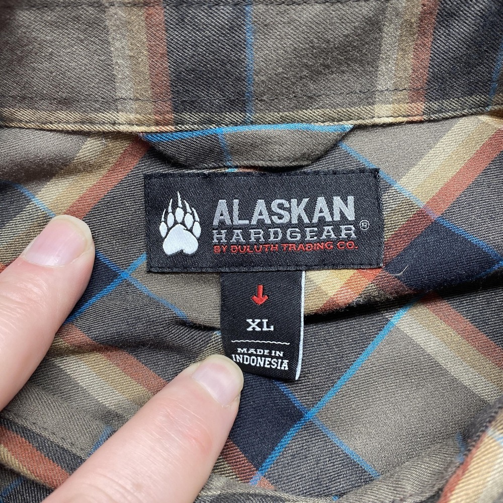 Alaskan Hardgear Shirt Mens XL Plaid‎ Wool Blend Button Down Outdoors - Picture 5 of 13